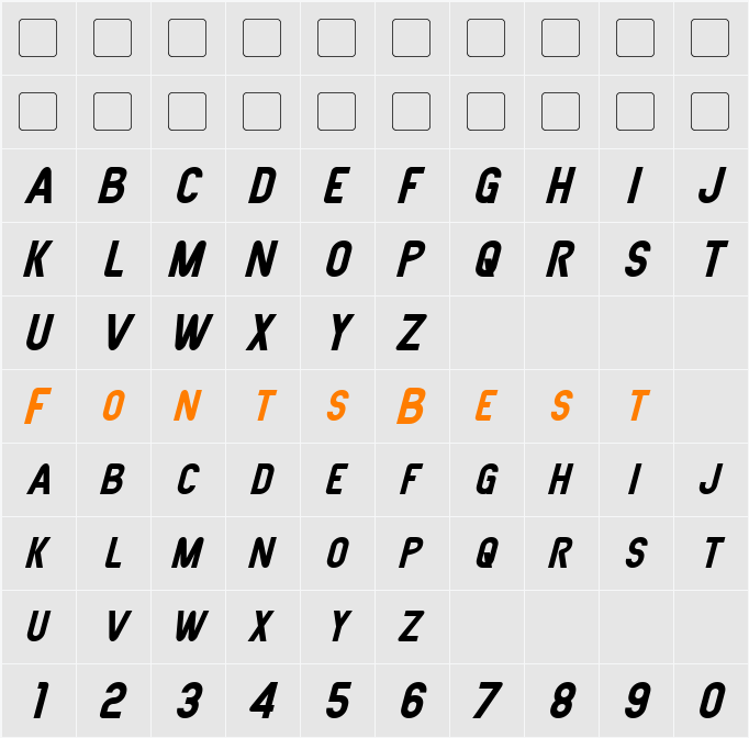 Joystick Character Map