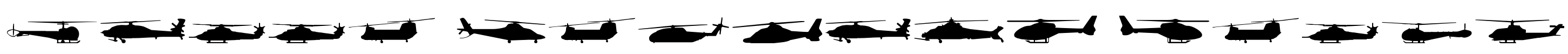 Hello Copters Solid Font Image
