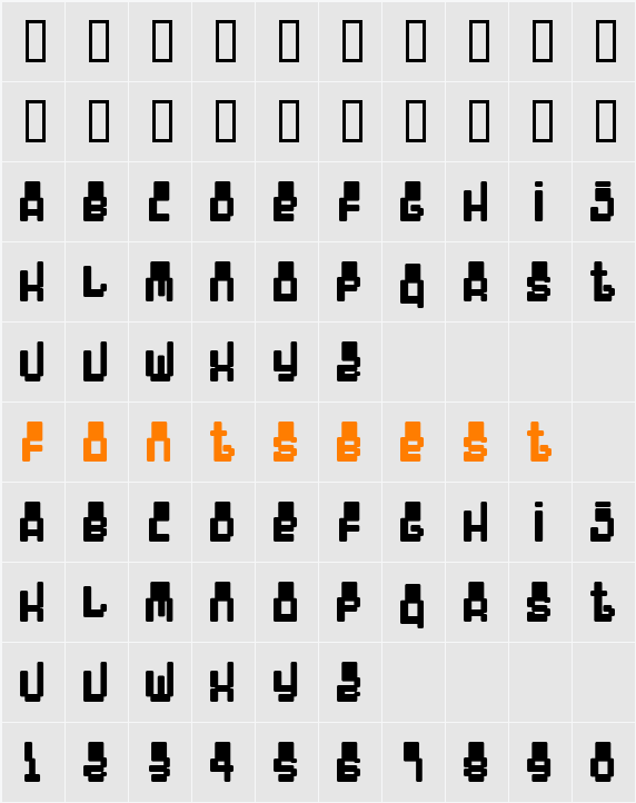 Oddessey 4000 Character Map