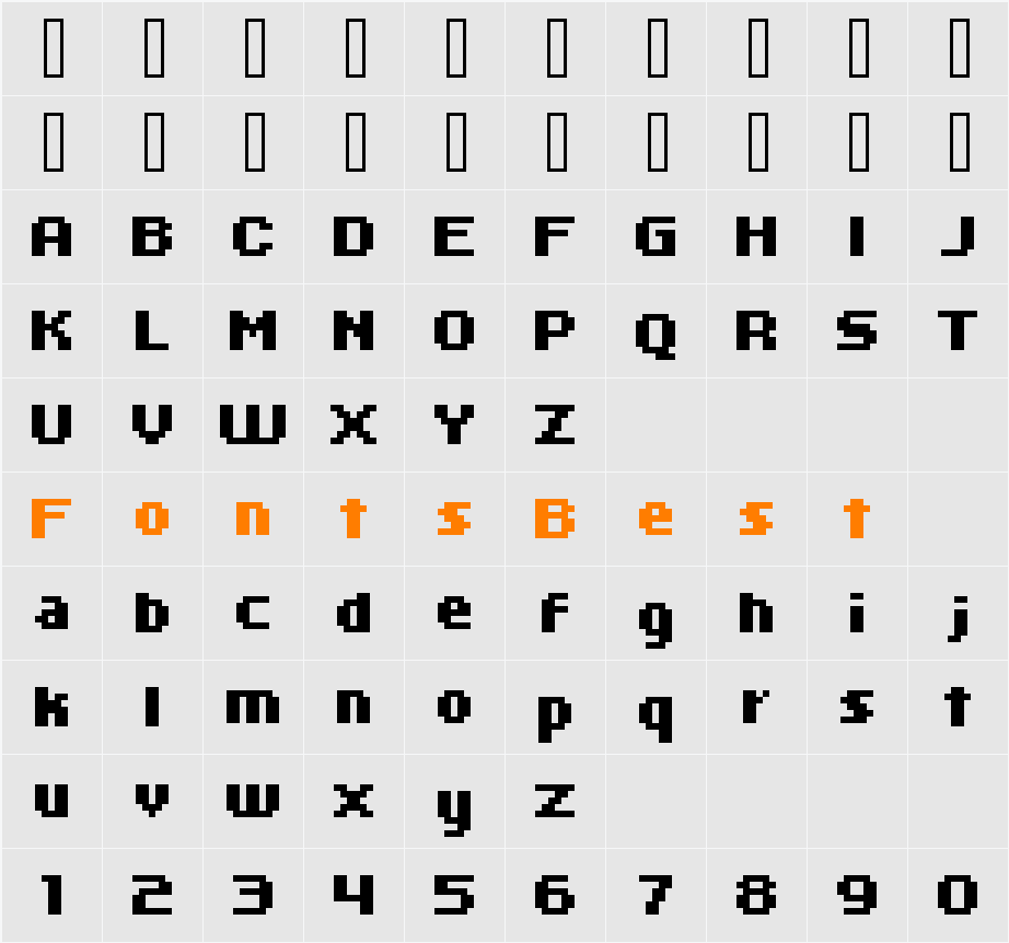 kroeger 06_66 Character Map