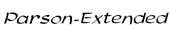 Parson-Extended Font Image
