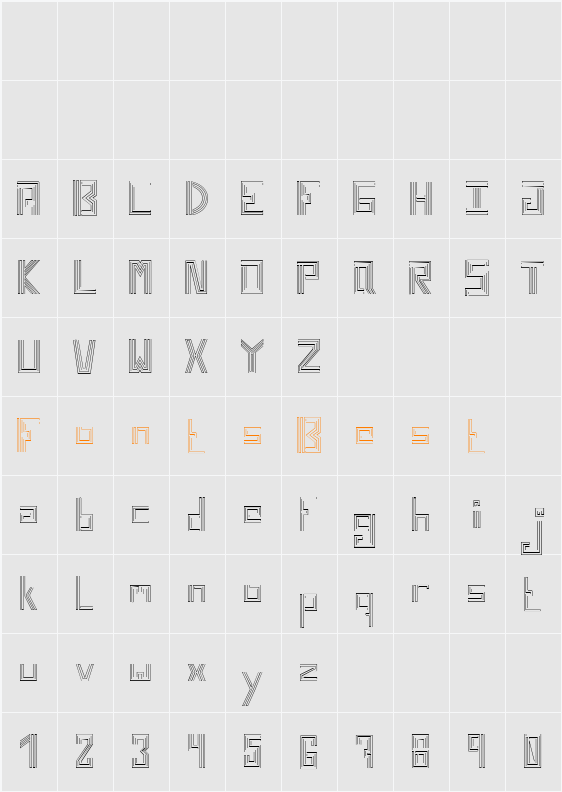 untrazuko Character Map