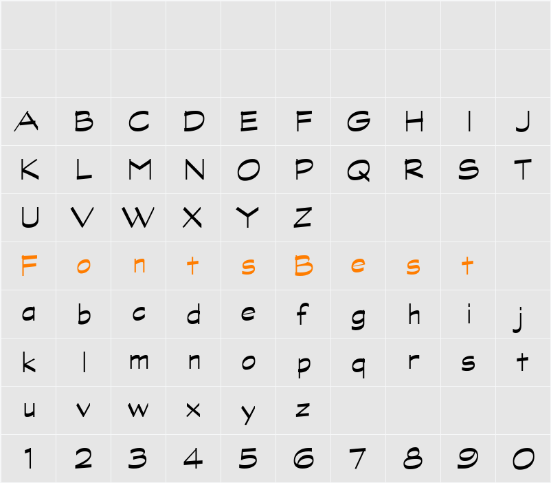 Graphite MM Character Map