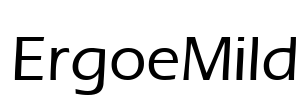 ErgoeMild Font Image