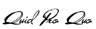 Quid Pro Quo Font Image