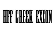 HFF Greek ExCon Font Image