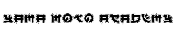 Yama Moto Academy Font Image