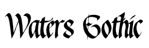 Waters Gothic Font Image