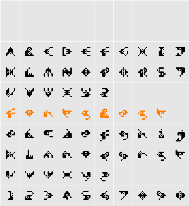 DigitalWaste Character Map