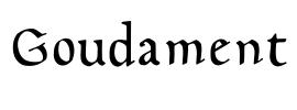 Goudament Font Image