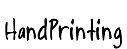 HandPrinting Font Image