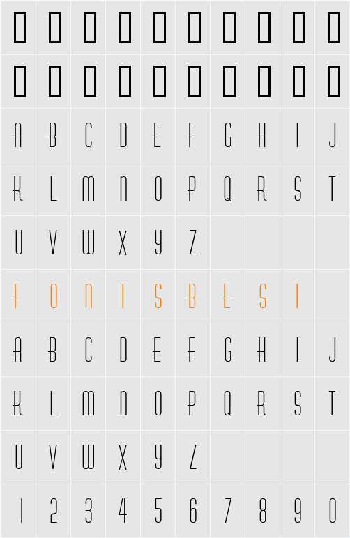 Hustle Character Map