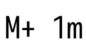 M+ 1m