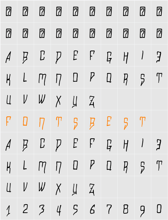 Razalgur Character Map