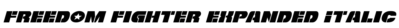 Freedom Fighter Expanded Italic