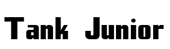 Tank Junior Font Image
