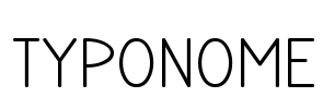 TYPONOME Font Image