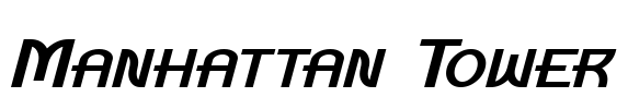 Manhattan Tower Font Image