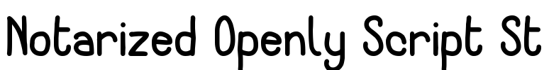 Notarized Openly Script St