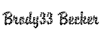 Brody33 Becker Font Image