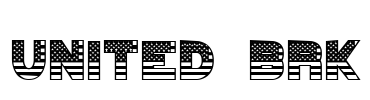 UNITED BRK Font Image