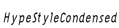 HypeStyleCondensed