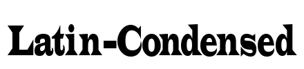Latin-Condensed Font Image