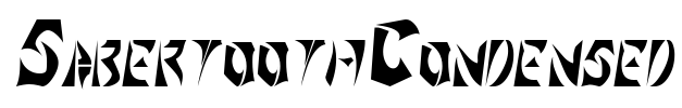 SabertoothCondensed Font Image