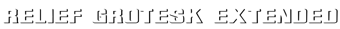 Relief Grotesk Extended Font Image