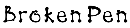 Broken Pen Font Image