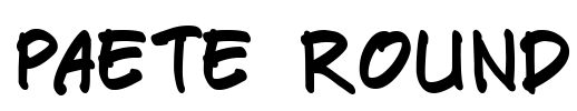 Paete Round Font Image