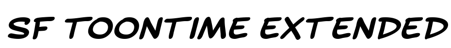 SF Toontime Extended Font Image
