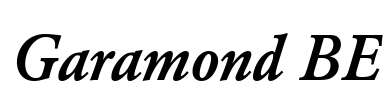 Garamond BE Font Image
