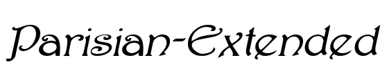 Parisian-Extended Font Image