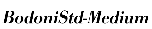 BodoniStd-Medium