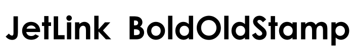 JetLink BoldOldStamp Font Image