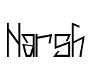 Harsh Font Image