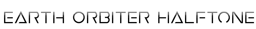 Earth Orbiter Halftone