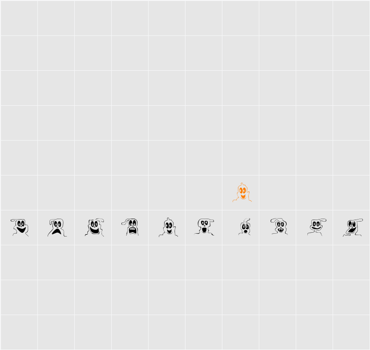 FE 10 Lil Ghosts Character Map