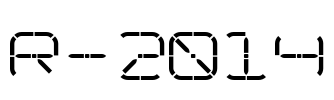 R-2014 Font Image