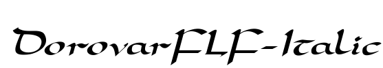DorovarFLF-Italic Font Image