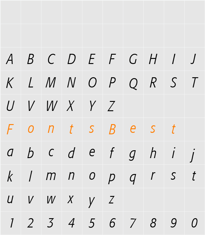 Formata Character Map