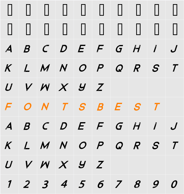 Dedecus Putro Character Map