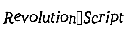 Revolution_Script Font Image