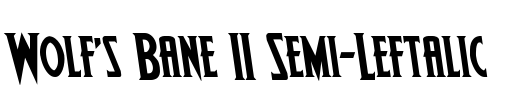 Wolf's Bane II Semi-Leftalic