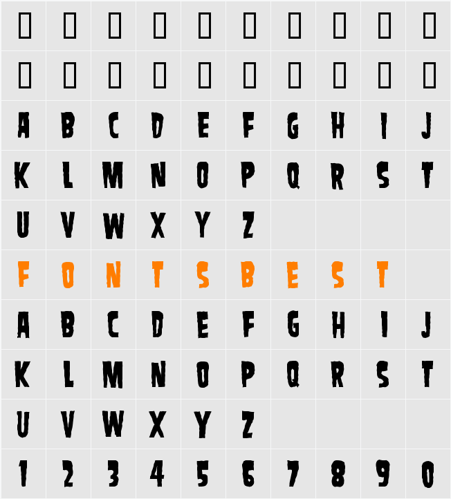 SamdanEvil Character Map