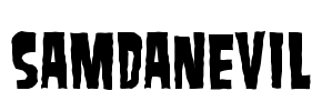 SamdanEvil Font Image