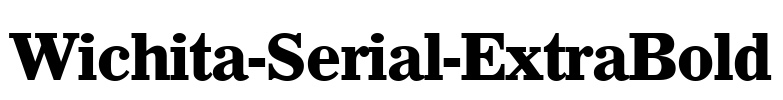 Wichita-Serial-ExtraBold Font Image