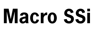 Macro SSi Font Image
