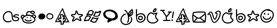 PWHandySocialIcons Font Image
